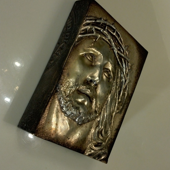 Sid Dickens, S-196 "The Gift" silver Jesus Memory-Block tile *Rare & Retired* - Picture 7 of 8
